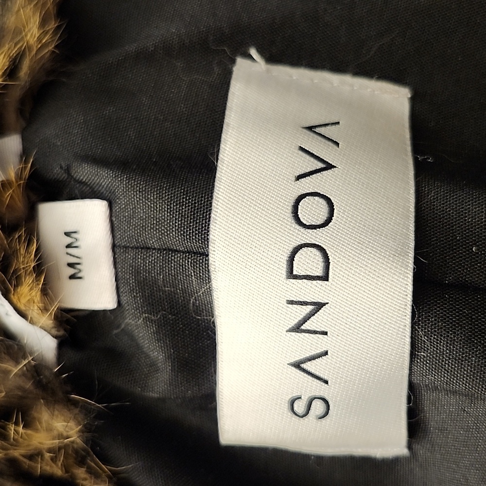 Sandova Stunning New W/O Tag Leopard Print Rabbit Fur Coat, M, $315 - Picture 3 of 9